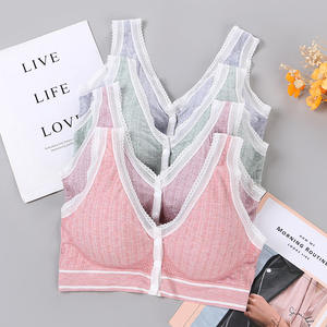 <span class=keywords><strong>Soutien</strong></span>-<span class=keywords><strong>gorge</strong></span> d'allaitement en maille à fermeture avant <span class=keywords><strong>pour</strong></span> femmes grandes tailles, sans armatures, facile à allaiter, dos en dentelle, <span class=keywords><strong>pour</strong></span> tous les jours - Product Image 3