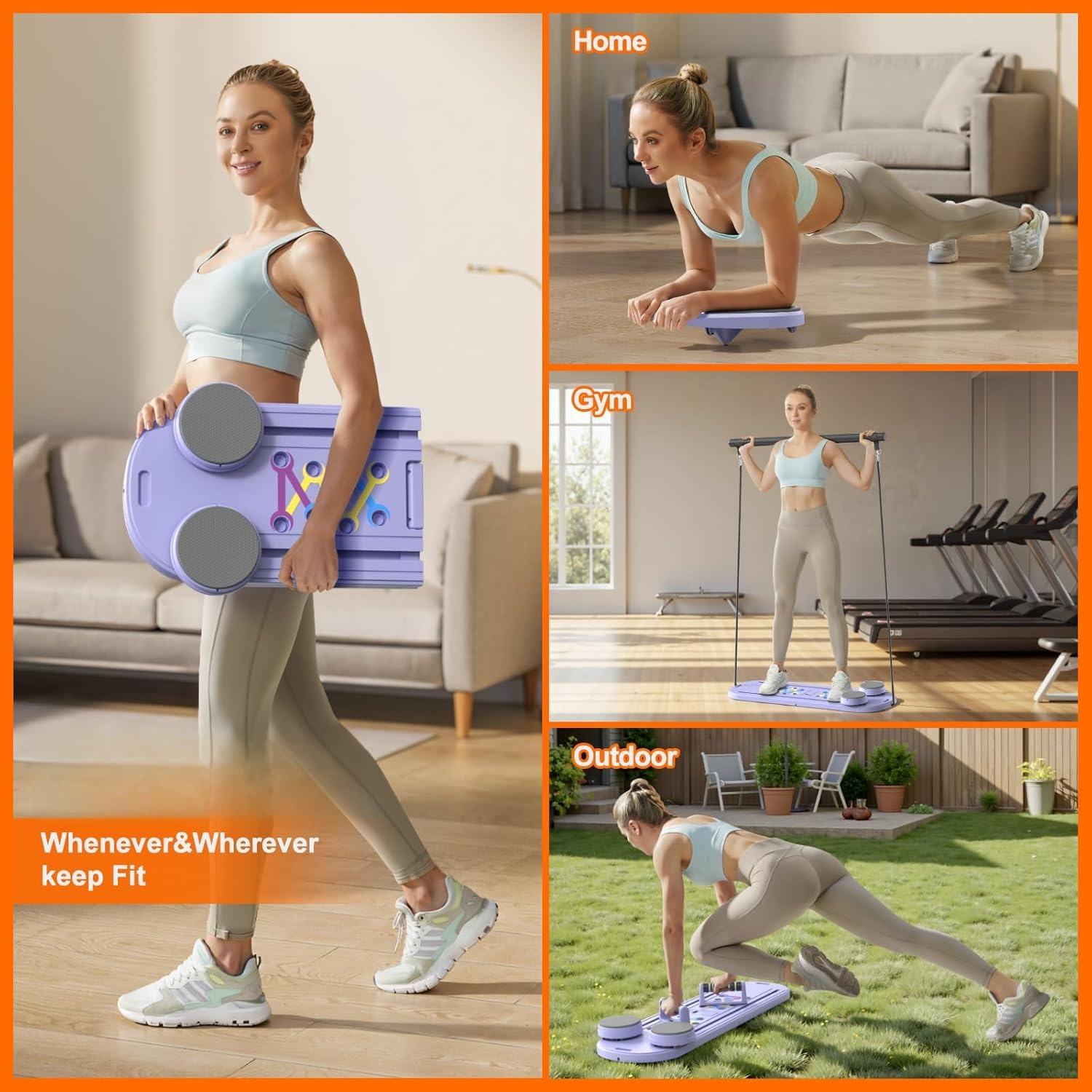 HOT Pilates Coreboard Workouts Foldable Abs Core Trainer Board