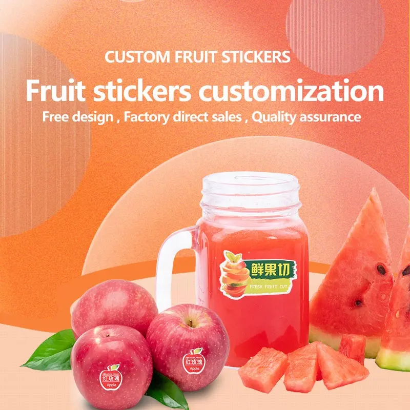Factory Direct Sale Decoration Artificial Simulation Fruit Sticker For Supermarket