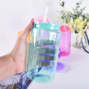 OEM/ODM Glossy Plastic Tumbler Customize Logo Single Walled Vacuum Tumbler With Color Plastic <b>Straw</b> Lid - Product Image 3
