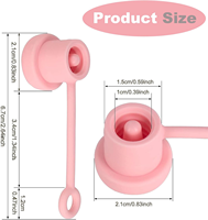 Nouveau Protège-Paille en Silicone Anti-Fuite et Anti-Poussière Qualité Alimentaire Réutilisable, Couvercle de Paille Réutilisable pour Gobelets Stanley 40oz 30oz 1.0/2.0