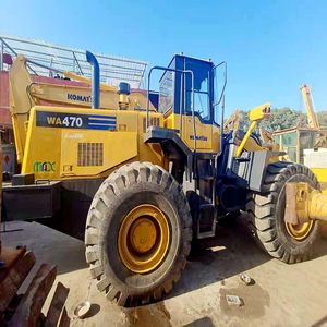 Chargeur de roue avant d'occasion de KOMATSU WA470 avec le moteur Cummins charge évaluée de 6 tonnes diesel à vendre - Product Image 1
