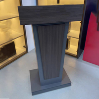Pupitre de Conférence Classique en Bois, Support de Discours, Pupitre d'Église, Pupitre à Microphone pour Événements