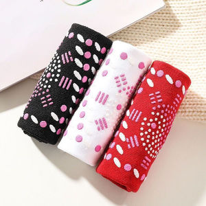 Chaussettes antidérapantes en silicone pour femmes, chaussettes de massage antidérapantes, rouge et blanc, usage quotidien - Product Image 3