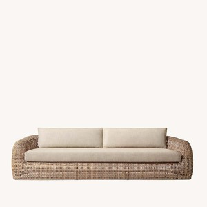 Ensemble de canapés de jardin de luxe en métal durable avec cordage pour terrasse, salle à manger, bord de piscine, hôtels, restaurants, plages - Product Image 6