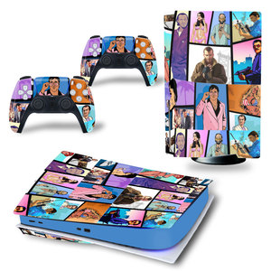 Pour Sony pour Playstation 5 PS5 PS 5 Console de jeu et 2 manettes Autocollants de protection en vinyle pour console de jeu Accessoires de jeu - Product Image 1
