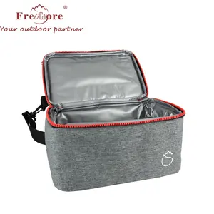 Leakproof Lunch Bag Collapsible Portable Lunch Box With Adjustable Shoulder Strap For Office Camping Picnic Hiking Beach Party