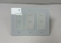 Sakelar Dinding Bahan PC Satu Kutub 15A Standar AS dengan Kontrol Suara Sentuh Pintar dan Timer Aplikasi
