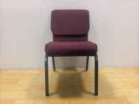 Chaises de pupitre empilables en métal rembourrées économiques pour les pasteurs - Utilisation à domicile, au bureau et à l'hôpital