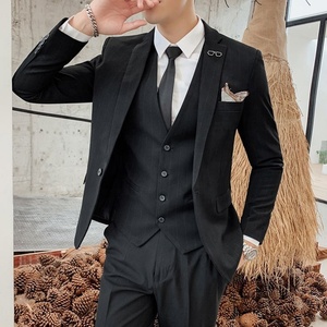 Conjunto <span class=keywords><strong>de</strong></span> Traje <span class=keywords><strong>de</strong></span> Tres Piezas Transpirable <span class=keywords><strong>para</strong></span> <span class=keywords><strong>Hombre</strong></span>, Versión Coreana <span class=keywords><strong>de</strong></span> Otoño, el Mejor Traje Juvenil <span class=keywords><strong>para</strong></span> Bodas o Eventos - Product Image 2