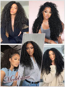 Extensiones de Cabello Humano con Punta de Ganchillo FH, 100g, Cabello Humano Virgen Pre-separado, Rizado, Sin Trama - Product Image 6