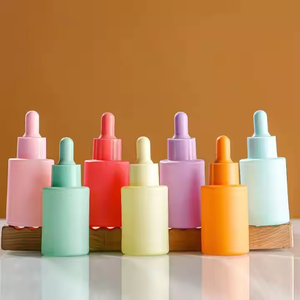 Empty Clear Colorful 30ml 50ml Glass Essential Oil <b>Bottle</b> <b>Dropper</b> Luxury Serum <b>Bottle</b> Low Moq With Cap - Product Image 1