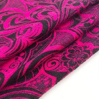 Tela Elástica Estampada de Poliéster y Spandex con Diseño Floral para Ropa de Moda Femenina