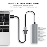 Cable de Extensión USB Tipo C 3.1 Macho a Hembra para Computadora, con Tornillo de Panel