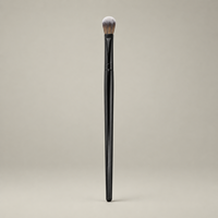 Pinceau de maquillage professionnel KB123 avec fibre de haute qualité de 0,07 mm, virole en aluminium épaissie et manche en bois de qualité supérieure