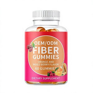 Complément alimentaire prébiotique en fibres OEM, saveur <span class=keywords><strong>orange</strong></span> et fruits rouges, gommes prébiotiques en fibres pour la santé intestinale - Product Image 2
