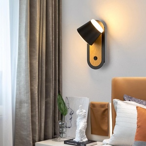 Applique murale LED moderne et simple pour chambre à coucher, corps en aluminium, style hôtelier, avec angle réglable et fixation murale pour lecture à domicile - Product Image 5