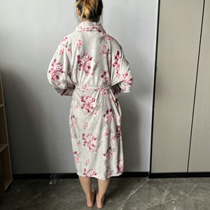 Ladies Bathrobes Sleepwear Pajama Factory Direct Selling Women Large Size <strong>Night</strong> Gowns <strong>Long</strong> <strong>Sleeve</strong> <strong>Night</strong> <strong>Dress</strong> - Product Image 3
