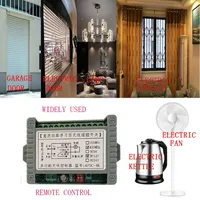 433MHZ DC 12V 24V 4CH RF Interruptor de control remoto inalámbrico Receptor de radio con control remoto de larga distancia de 20-2000M