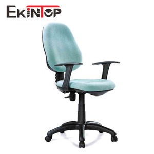   Silla de oficina azul, giratoria, con altura ajustable y reposabrazos, para uso en el hogar y la oficina. - Product Image 3