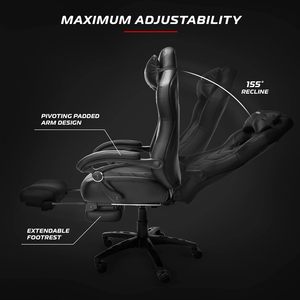 Siège de jeu à vibration True Haptic Feedback Esports avec cadre robuste pivotant à 360 ° pour joueurs PS5/PC - Product Image 5