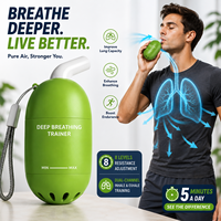 Appareil d'entraînement respiratoire personnalisé avec logo YX |   Appareil d'exercice pulmonaire ABS pour la performance sportive |   Entraîneur respiratoire en gros