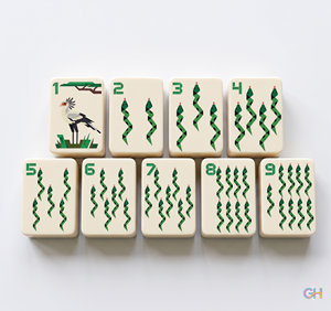 2026GH Fichas de Mahjong de Lujo Serie <span class=keywords><strong>Serengeti</strong></span> Blanco Marfil 160 Fichas para 4 Jugadores Portátil Estilo Americano Moderno Ecológico - Product Image 4