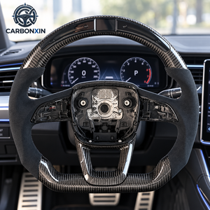 Volant de voiture personnalisé en fibre de carbone pour Audi A3 A4 A5 A6 B7 B8 B9 C7 A7 Q3 C8 Q5L R8 S3 S4 S5 S8 SQ TT RS s Line 8P C6 RS6 - Product Image 4