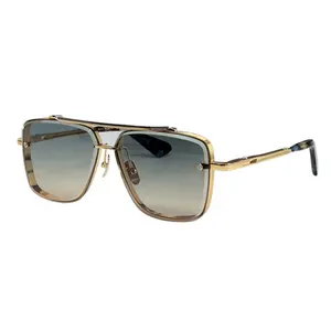 vintage luxus-designer-sonnenbrille für herren sex frauen herren damen uv400 schutzlinsen einfache brillen beliebte metallrahmen