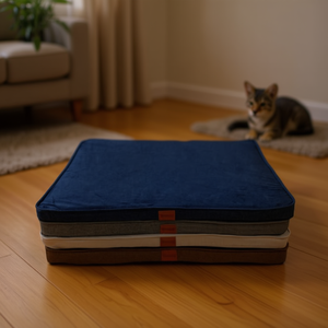 Tappetino per Animali Domestici Super Morbido in Spugna Cristallina Blu Scuro 65*95*5cm, Comodi Lettini per Animali - Product Image 3