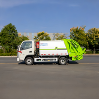 Camion compacteur d'ordures arrière Chengli KAMA, capacité 4m³, ABS, collecte efficace des déchets pour les rues urbaines et les zones industrielles