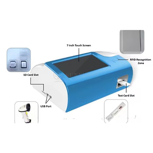veterinary Getein1100 Hba1c/ Ctni/Hba1c/Crp/Pct/Tsh Quantitative Immunofluorescence Analyzer POCT Immunassay Analyzer