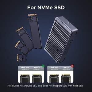 UGREEN 40Gbps M.2 NVMe アルミ製両面フィン放熱ノイズレスSSDケース Thunderbolt 4/3/USB4/3.2/2.0対応 - Product Image 6