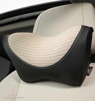 Coussin de tête de voiture en cuir confortable Marcan, soutien du cou en mousse à mémoire de forme, 0,5 kg, design de luxe, pour tous les âges, logo personnalisable, OEM