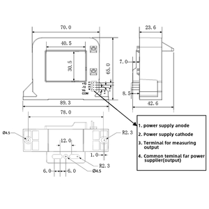 YADA YDBF40-HSD 시리즈 정격 입력 200A ~ 1500A 출력 4V 인버터 장비용 홀 효과 전류 센서 UPS 전원 공급 장치 - Product Image 6