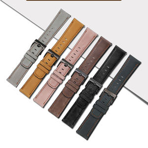 2024 Vintage marron en détresse fissuré bracelets de montre en cuir véritable 20mm 22mm pour Huawei montre <span class=keywords><strong>Bracelet</strong></span> pour Samsung <span class=keywords><strong>Galaxy</strong></span> <span class=keywords><strong>Active</strong></span> <span class=keywords><strong>2</strong></span> - Product Image 2