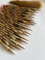 Pinceau de calligraphie chinoise de luxe en émail cloisonné, style héritage culturel immatériel national, fait main, filigrane, poils de loup, pour artiste