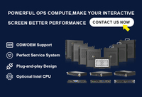 Computadora OPS para Pizarra Inteligente, 6.ª-13.ª Generación, DDR4, 6 Puertos USB, 1 Puerto Tipo C, Resolución 4K, Nueva PC OPS Interactiva Inteligente