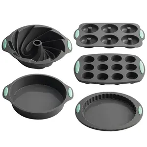 Vente en gros de moules à gâteaux en silicone résistant à la chaleur, moule pour la cuisine domestique, outils de cuisson du pain