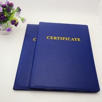 Titulaire de certificat en cuir Pu de taille A4 couverture de diplôme de diplôme d'école vert foncé