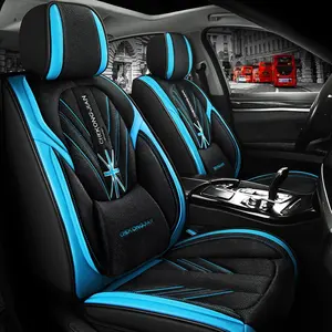 टोयोटा कोरोला के लिए यूनियन जैक फैशन सीट कवर, लाल चमड़े की सीट कवर कार सीट