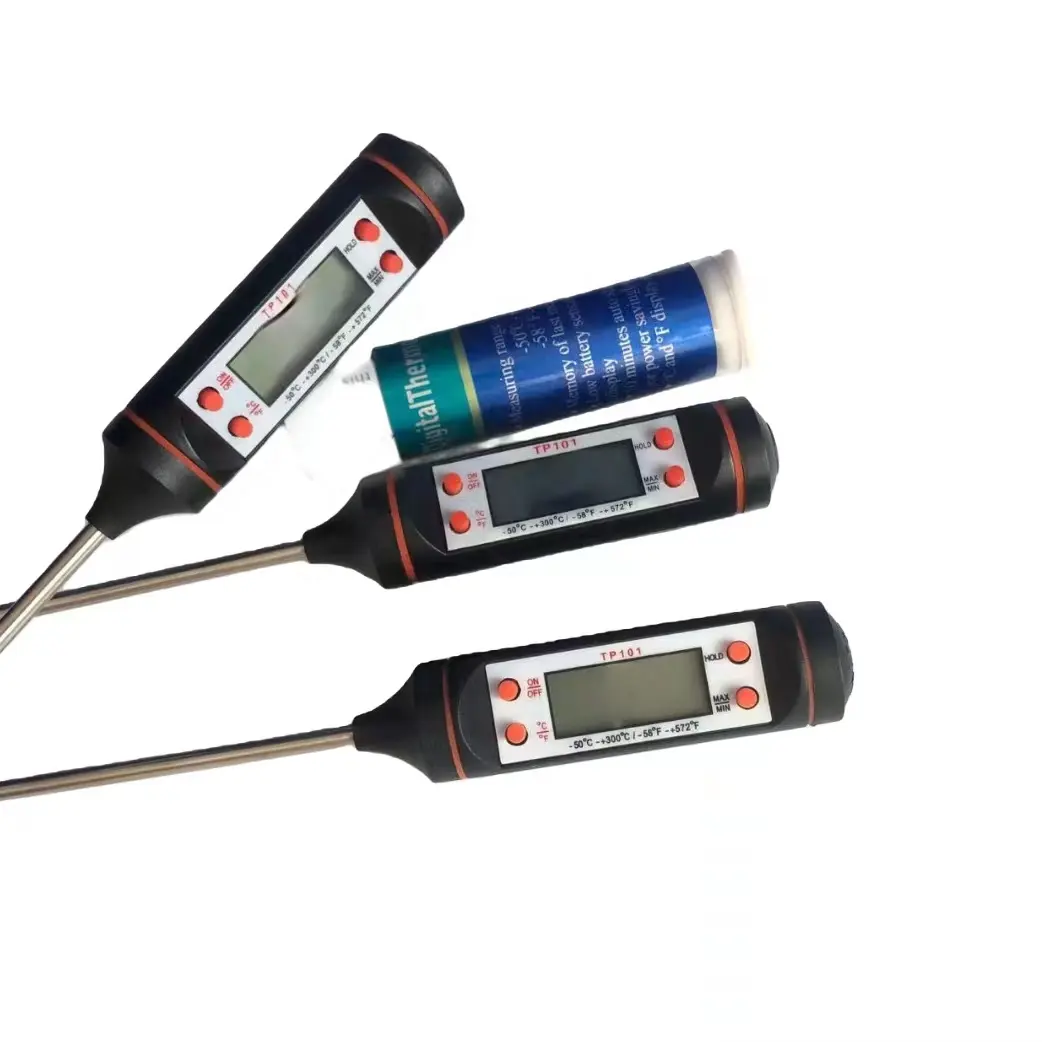 Termometer daging Digital LCD TP300, pengukur suhu Sensor temperatur air susu Minyak