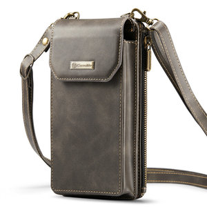 Bolso Bandolera para Mujer, Bolso Pequeño para Teléfono Celular con Ranuras para Tarjetas de Crédito, Cartera de Cuero Ligera con Correa para la Muñeca, Bolso Universal para Teléfono - Product Image 1