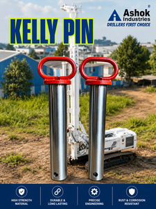 Ashok Industries Kelly Pin Steel <b>Drill</b> Connection High Strength Durable Precision Engineered Rust Resistant 6000 Working - Product Image 1