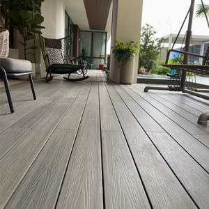 Tarima de Madera Plástica para Exteriores Moderna, Anticorrosiva, Impermeable, Sólida, Coextruida, con Sistema de Cierre Doble, Solución Total para Jardín y <span class=keywords><strong>Terraza</strong></span> - Product Image 5