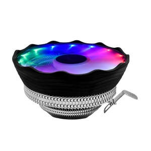 Ventilador enfriador de <span class=keywords><strong>CPU</strong></span> silencioso TISHRIC de 120mm RGB de 3 pines, radiador Intel LGA 1151 1155 1156 1366 775 AMD AM2 AM3 AM4, aplicación de ventilador de refrigeración - Product Image 1