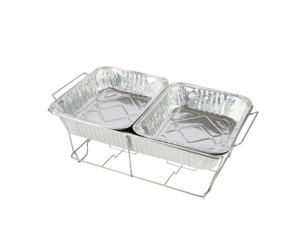 Set di Chafing <span class=keywords><strong>Dish</strong></span> Usa e Getta per Buffet, Scaldavivande per Feste, Matrimoni e Campeggio - Product Image 4