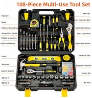 Kit d'outils portables pour réparation automobile et usage domestique, en acier au carbone, avec mallette rigide, ensemble universel de quincaillerie, personnalisable, support OEM