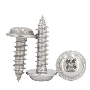 Tornillos Autorroscantes de Cabeza Redonda de Acero Inoxidable 304 Donghao, M1.4 M8, Rosca Gruesa, Cabeza Phillips, Tornillos PWA para Uso en Construcción - Product Image 1