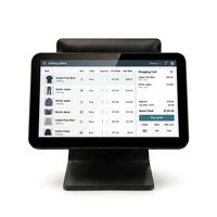 Caja Registradora Todo en Uno con Pantalla Dual, Pantalla Principal de 15.6 Pulgadas y Pantalla para Clientes de 11.6 Pulgadas